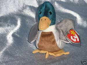 1998 Ty Beanie Baby Jake the Duck Born April 16, 1997  