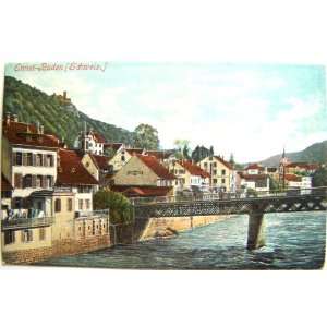   Village Schiefer Bridge Undivided Back UDB Color Vintage Postcard