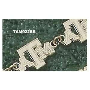  14Kt Gold Texas Aandm Atm Bracelet 7