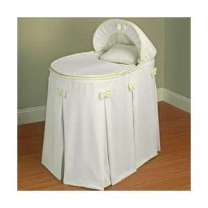  Perfectly Pretty Bassinet with Ivory Trim & Bows Baby