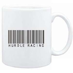  Mug White  Hurdle Racing BARCODE / BAR CODE  Sports 