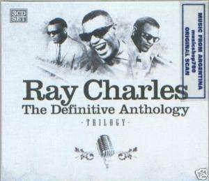 RAY CHARLES, THE DEFINITIVE ANTHOLOGY   TRILOGY. FACTORY SEALED 3 CD 
