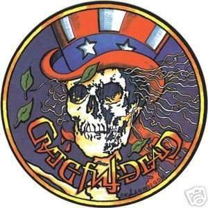  Grateful Dead Uncle Sam skull STICKER rock music 