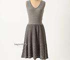 ANTHROPOLOGIE Test Pattern Sweater Dress Knitted & and Knotted $148 XS 