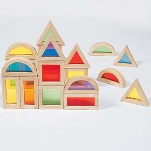  20 Cool Colorful See Through Wooden Blocks   Teaching 