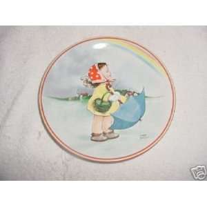  Rainbows by Attwell  Davenport Pottery Collector Plate 