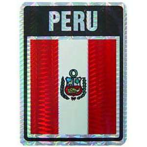  Peru Flag Sticker Automotive