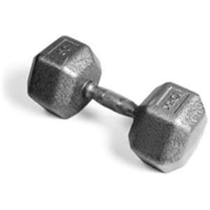  Pro Hex Dumbbell with Cast Ergo Handle   Grey 50 lb 