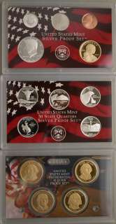 2007 United States Mint ANNUAL 14 Coin SILVER Proof Set  