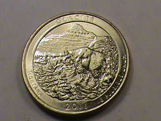 United States 25 cents 2011   P BU GLACIER PARK  
