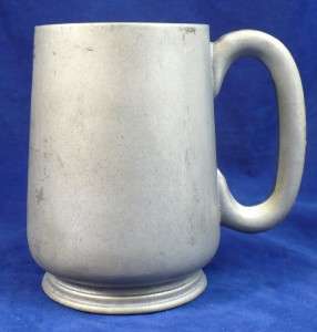 Vintage Pewter Large Handled Mug Tavern Bar Beer Stein Armetale 4 ¾ 