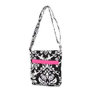  Monogrammable Pink Black & White Damask Patterned Hipster 