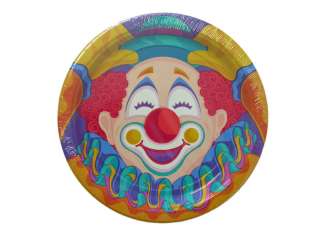 Carnival Clown Plates Fancy DressParty Supplies  