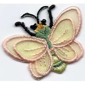   GET 1 OF SAME FREE/Bees/Bee w/Peach Layered Wings   Iron On Applique