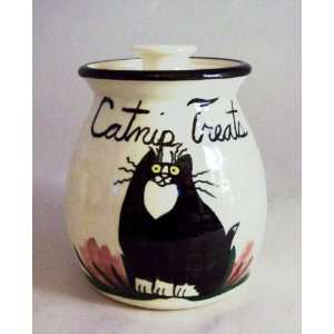  Catnip Treats Jar by Moonfire Pottery