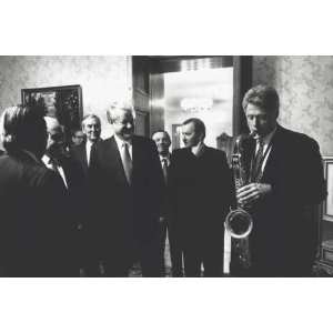 President Bill Clinton, President Boris Yeltsin by National Archive 