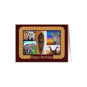  Auras of Africa Birthday Celebration Card Health 