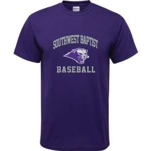  Southwest Baptist Bearcats Purple Youth Baseball Arch T 