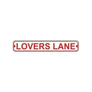  Lovers Lane Novelty Metal Street Sign