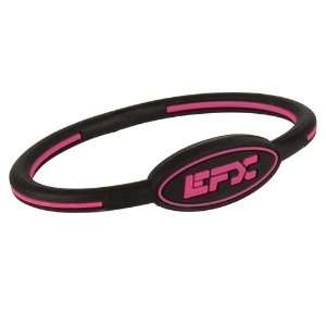  EFX Silicone Oval Wristband  Black/Pink