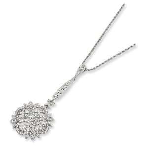 Jacqueline Kennedy Winter Crystal Pendant Necklace