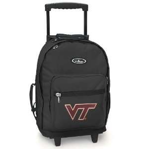 Virginia Tech Rolling Backpack Hokies   Wheeled Travel or School Carry 