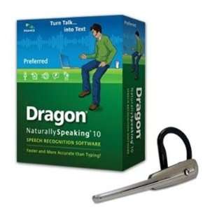 Dragon Naturally Speaking 10 Preferred Wireless with Bluetooth H