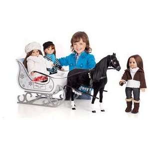  American Girl Doll Horse Sleigh 19 Inch Toys & Games