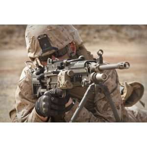  A Squad Automatic Weapon Gunner Provides Security by 