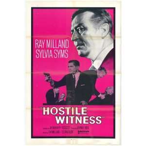  Hostile Witness Movie Poster (27 x 40 Inches   69cm x 