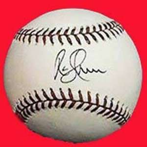  Rusty Greer Autographed Baseball