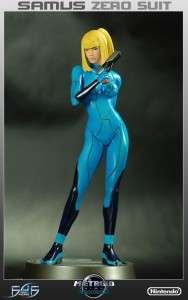 Metroid Prime Zero Suit Samus Statue FIRST 4 FIGURES  