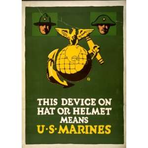   191  This device on hat or helmet means U.S. Marines