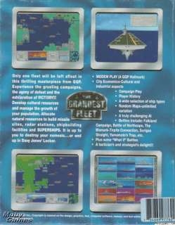 The Grandest Fleet PC CD naval WWII strategy war game  
