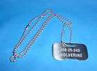 MEN WOLVERINE ID DOG TAG NECKLACE MARVEL COMICS NEW items in Unique 