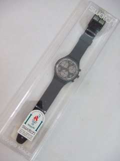 SCB110 Swatch 93 Chrono Moon Shadow All Black Authentic  
