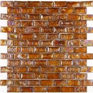 Avons series brick style glass mosaic color Findhorn   GLMX14 Sample