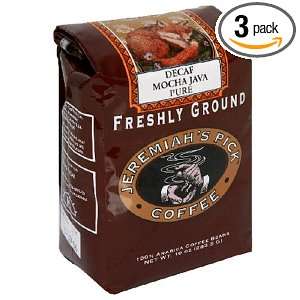 Jeremiahs Pick Coffee Decaf Vanilla Coffee, Ground, 10 Ounce Bags 