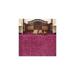  Silk Luxury Bedding Bedspread   Purple