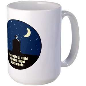  Lie Awake At Night Large Mug by  