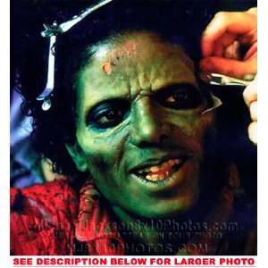  MICHAEL JACKSON THRILLER MAKEUP CHAIR (1) RARE 8x10 FINE 