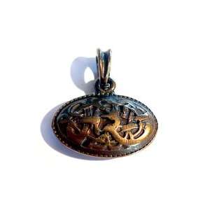   , 30 X 20 Mm, Antique Brass Plated, Two faced Design 