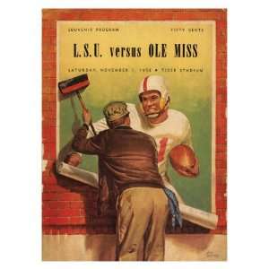  LSU vs. Ole Miss, 1958 Giclee Poster Print, 32x44