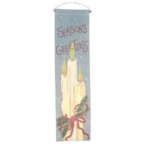  Holiday Candle Canvas Banner