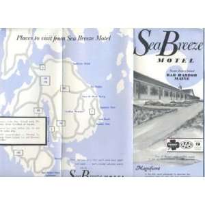 Sea Breeze Motel Brochure Bar Harbor Maine Mount Desert