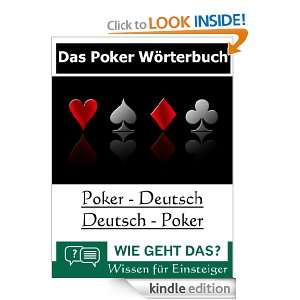 Das Poker Wörterbuch  Poker  Deutsch   Deutsch  Poker (German 