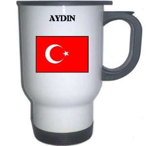  Turkey   AYDIN White Stainless Steel Mug Everything 