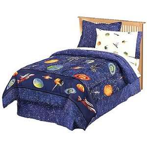  Space Galaxy Bedding   6pc Planets Comforter Set   Twin 