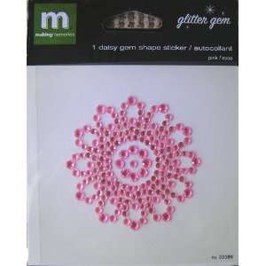  Making Memories Glitter Gem Pink Daisy Arts, Crafts 
