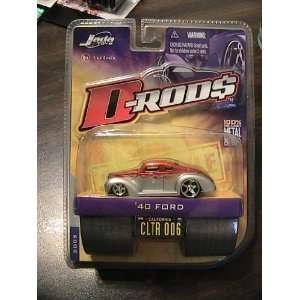 Jada Toys D Rod$ 40 Ford Grey & Orange Top 2005 Wave 1